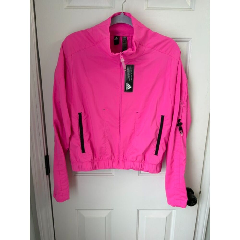 Adidas Sportswear Primeblue Full Zip Track Jacket Hot Pink Size S